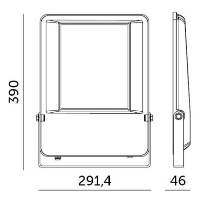 LED-Strahler für den Außenbereich LED/150W/230V 4000K 19500 lm IP65 IK06