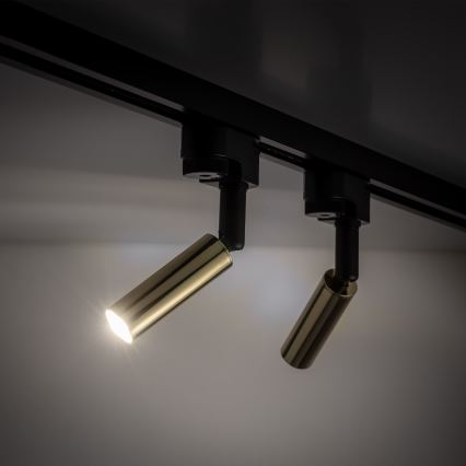 LED-Strahler für 1-Phasen-Schienensystem LAGOS 1xG9/3W/230V golden/schwarz