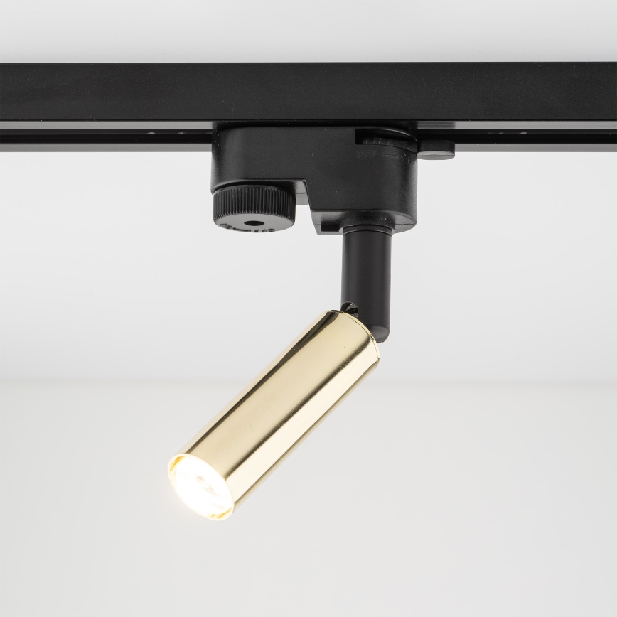 LED-Strahler für 1-Phasen-Schienensystem LAGOS 1xG9/3W/230V golden/schwarz