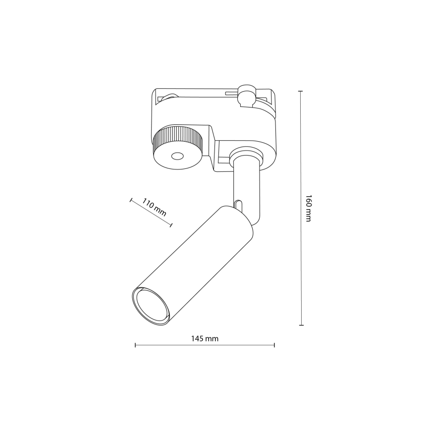LED-Strahler für 1-Phasen-Schienensystem LAGOS 1xG9/3W/230V weiß