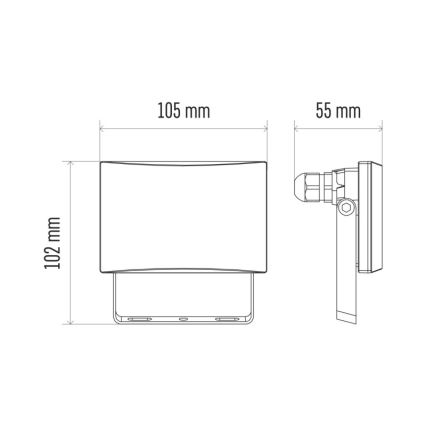 LED-Strahler LED/10,5W/230V IP65