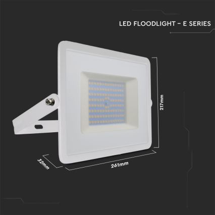 LED-Strahler LED/100W/230V 6500K IP65 weiß