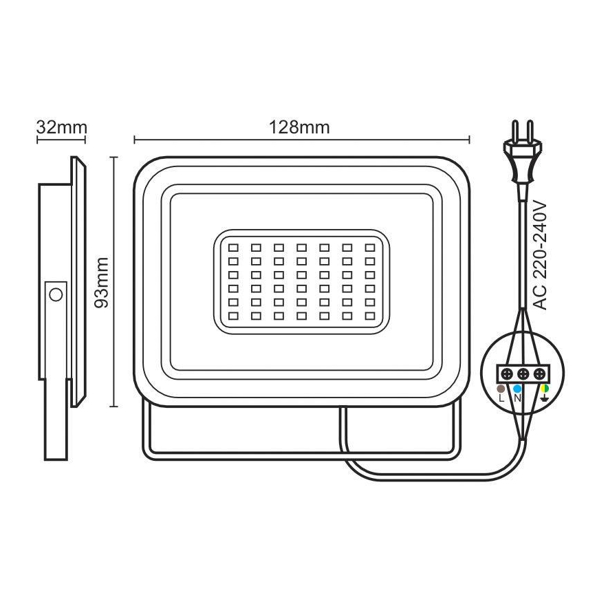 LED-Strahler LED/20W/230V 4000K IP65