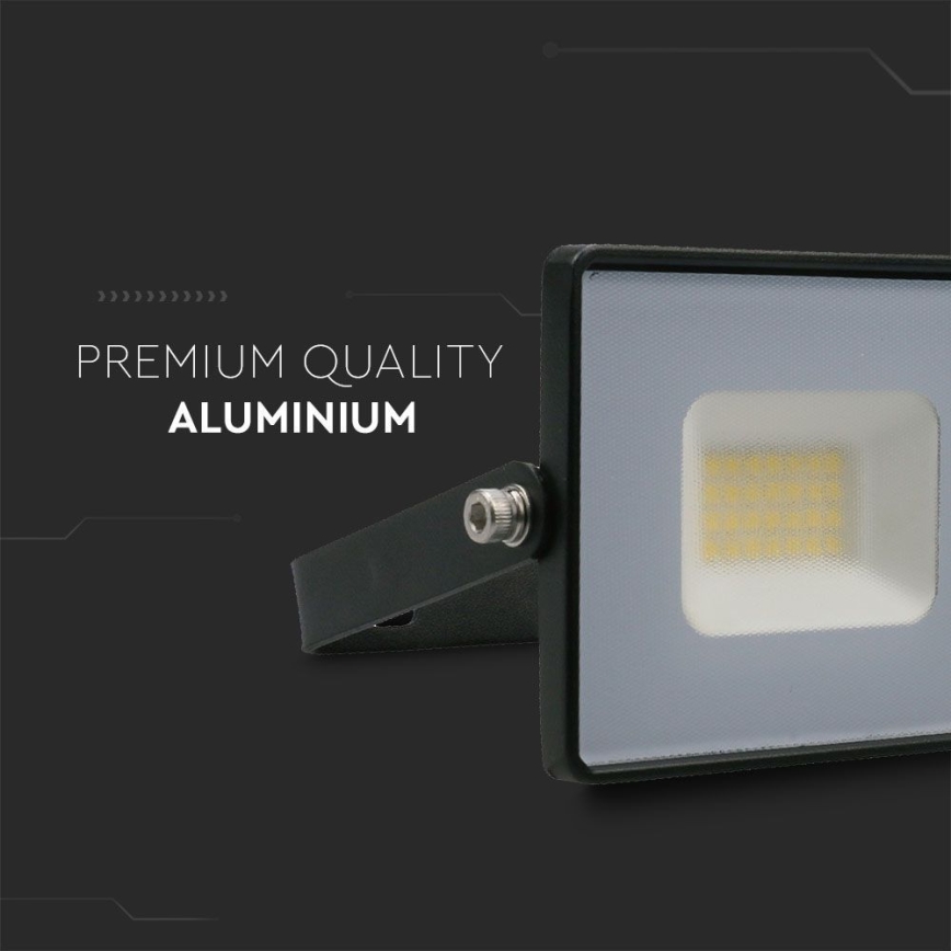 LED-Strahler LED/20W/230V 6500K IP65 schwarz