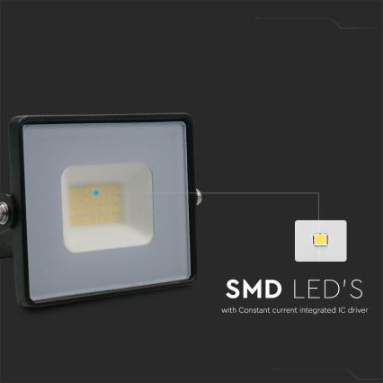 LED-Strahler LED/20W/230V 6500K IP65 schwarz