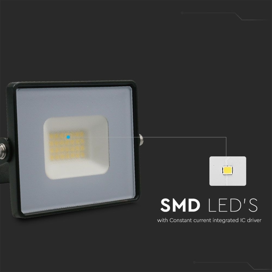 LED-Strahler LED/20W/230V 6500K IP65 schwarz
