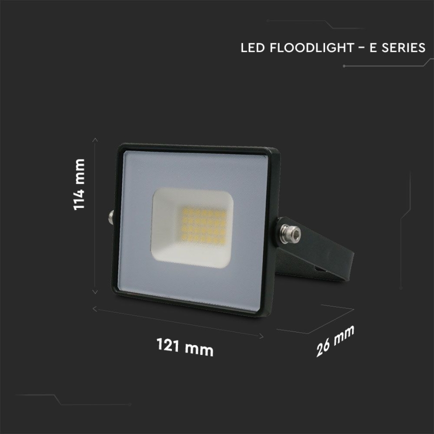 LED-Strahler LED/20W/230V 6500K IP65 schwarz