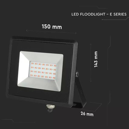 LED-Strahler LED/20W/230V IP65 rosa Leuchte