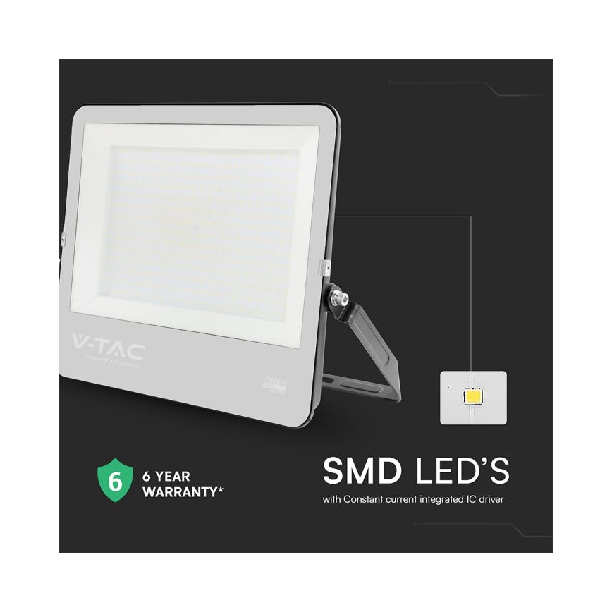 LED-Strahler LED/300W/230V 4000K IP65 schwarz