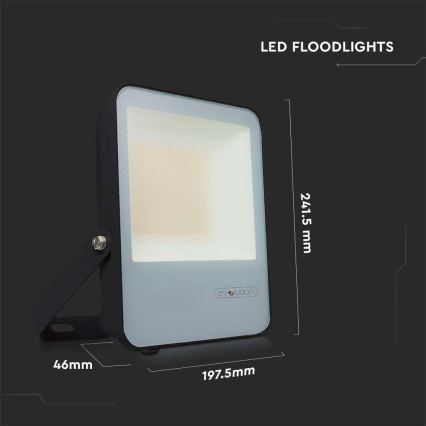 LED-Strahler LED/50W/230V 6400K IP65 schwarz