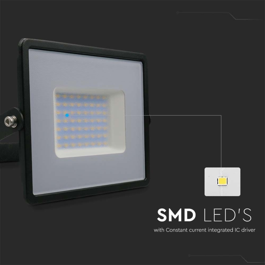 LED-Strahler LED/50W/230V 6500K IP65 schwarz