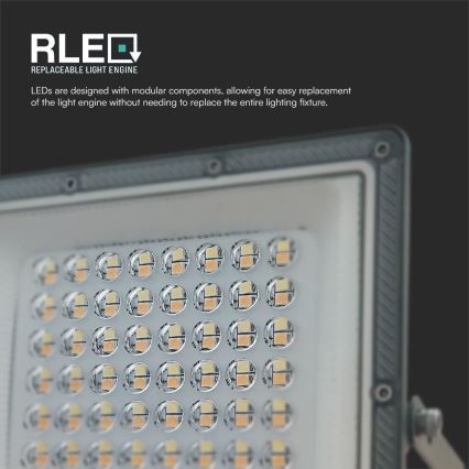 LED-Strahler LED/50W/230V IP65 3000/4000/6500K grau