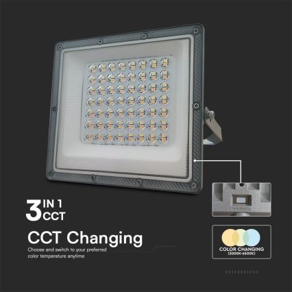 LED-Strahler LED/50W/230V IP65 3000/4000/6500K grau