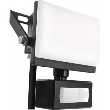 LED-Strahler mit Bewegungs- und Dämmerungssensor TAMBO EVO LED/10W/230V 4000K IP44 schwarz