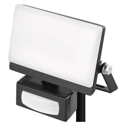 LED-Strahler mit Bewegungs- und Dämmerungssensor TAMBO EVO LED/10W/230V 4000K IP44 schwarz