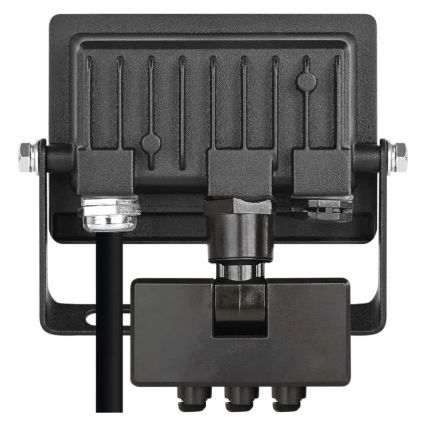 LED-Strahler mit Bewegungs- und Dämmerungssensor TAMBO EVO LED/10W/230V 4000K IP44 schwarz