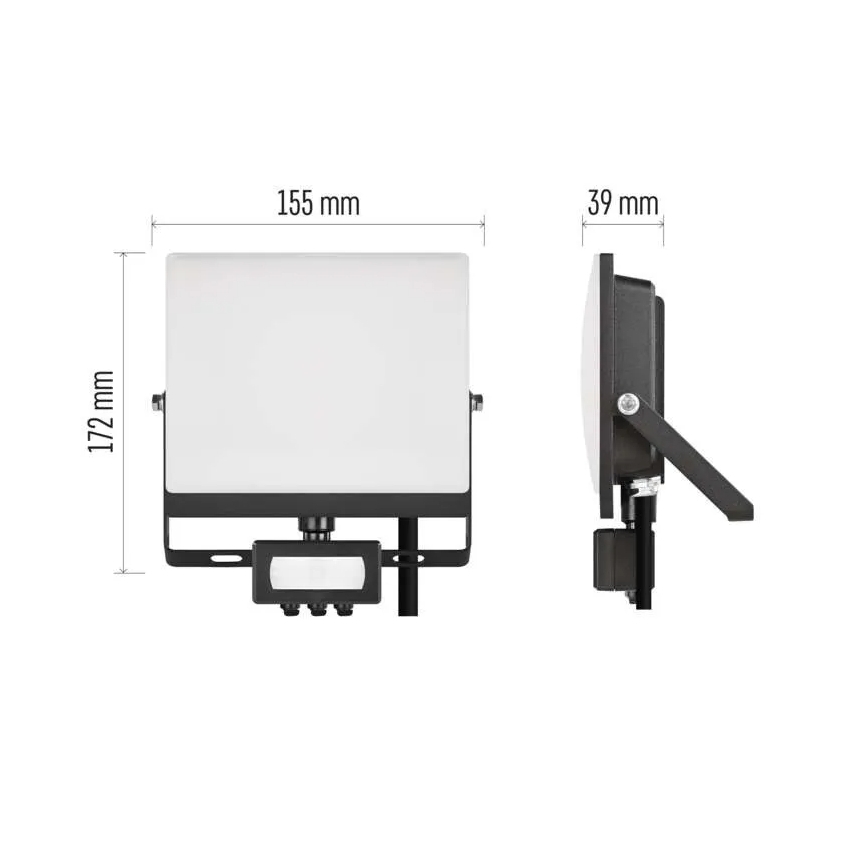 LED-Strahler mit Bewegungs- und Dämmerungssensor TAMBO EVO LED/30W/230V 4000K IP44 schwarz