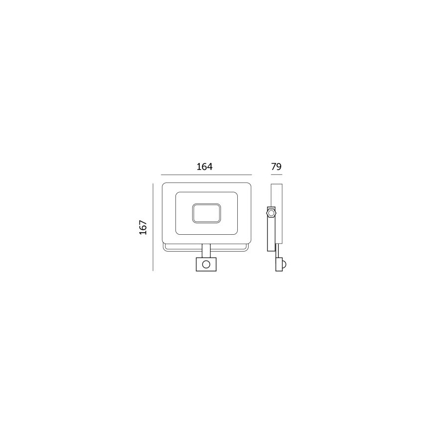 LED-Strahler mit Sensor LED/30W/230V 6500K IP44