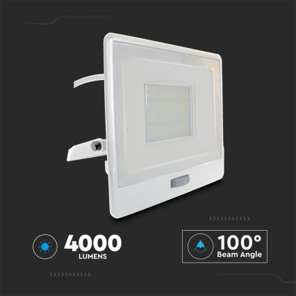 LED-Strahler mit Sensor LED/50W/230V 4000K IP65 weiß