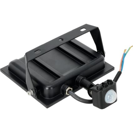 LED-Strahler mit Sensor LED/50W/230V 6500K IP44 schwarz