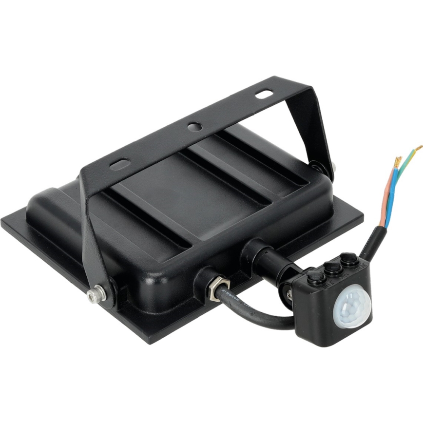 LED-Strahler mit Sensor LED/50W/230V 6500K IP44 schwarz