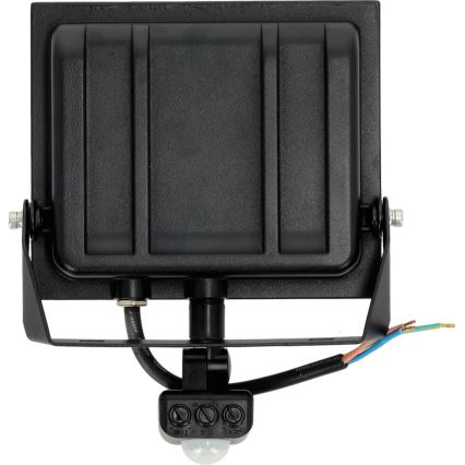 LED-Strahler mit Sensor LED/50W/230V 6500K IP44 schwarz