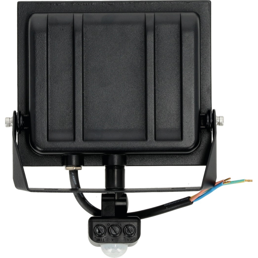 LED-Strahler mit Sensor LED/50W/230V 6500K IP44 schwarz