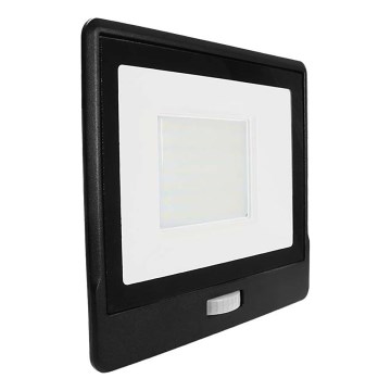 LED-Strahler mit Sensor LED/50W/230V 6500K IP65 schwarz