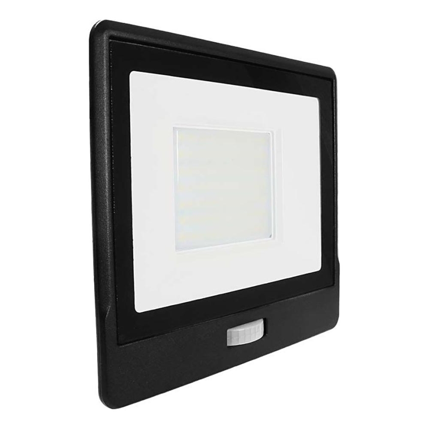 LED-Strahler mit Sensor LED/50W/230V 6500K IP65 schwarz