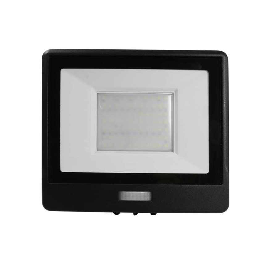 LED-Strahler mit Sensor LED/50W/230V 6500K IP65 schwarz