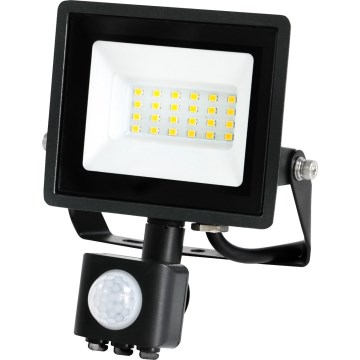 LED-Strahler mit Sensor MHC LED/20W/230V IP44 6500K schwarz