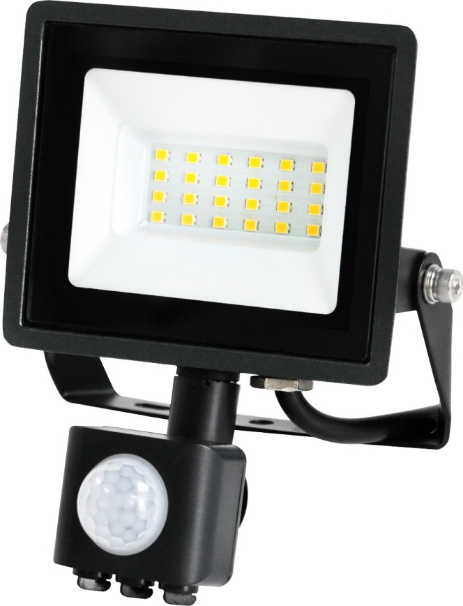 LED-Strahler mit Sensor MHC LED/20W/230V IP44 6500K schwarz