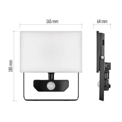 LED-Strahler mit Sensor TAMBO LED/30W/230V 4000K IP54