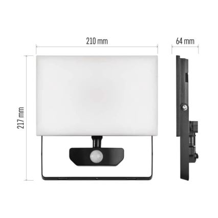 LED-Strahler mit Sensor TAMBO LED/50W/230V 4000K IP54