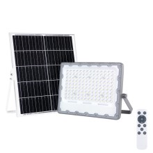 LED – Strahler mit Solarpanel FOCUS 100W/15000 mAh 3,2V 6000K IP65 + Fernbedienung