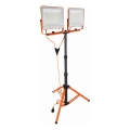 LED-Strahler mit Stativ 2xLED/100W/230V 4500K IP65 orange