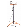 LED-Strahler mit Stativ 2xLED/50W/230V 4500K IP65 schwarz/orange