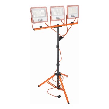 LED-Strahler mit Stativ 3xLED/50W/230V 4500K IP65 orange