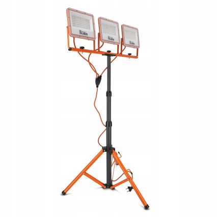 LED-Strahler mit Stativ 3xLED/50W/230V 4500K IP65 orange