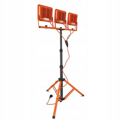 LED-Strahler mit Stativ 3xLED/50W/230V 4500K IP65 orange