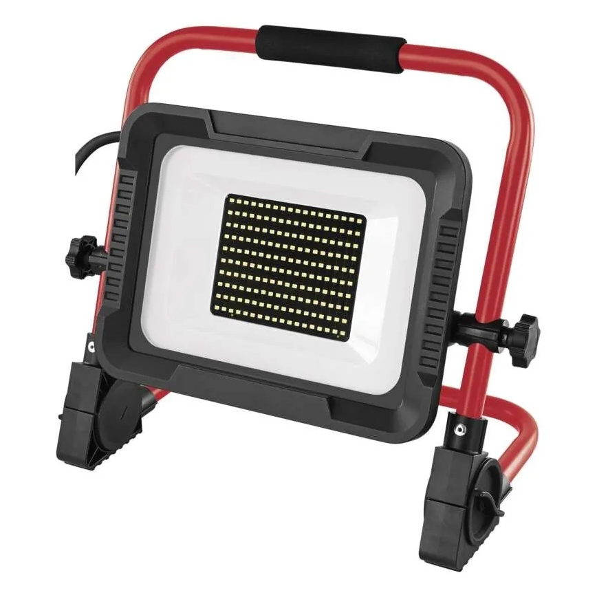 LED-Strahler mit Stativ ELION LED/100W/230V 4000K IP65 rot/schwarz