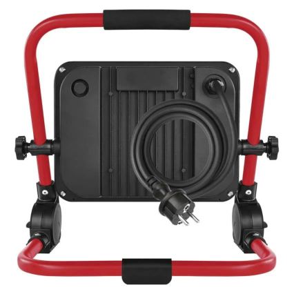 LED-Strahler mit Stativ ELION LED/100W/230V 4000K IP65 rot/schwarz