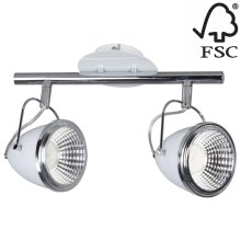 LED-Strahler OLIVER 2xGU/5,5W/230V – FSC-zertifiziert