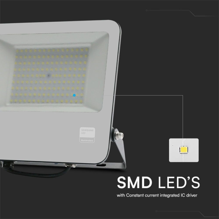 LED-Strahler SAMSUNG CHIP LED/100W/230V 6400K IP65 schwarz