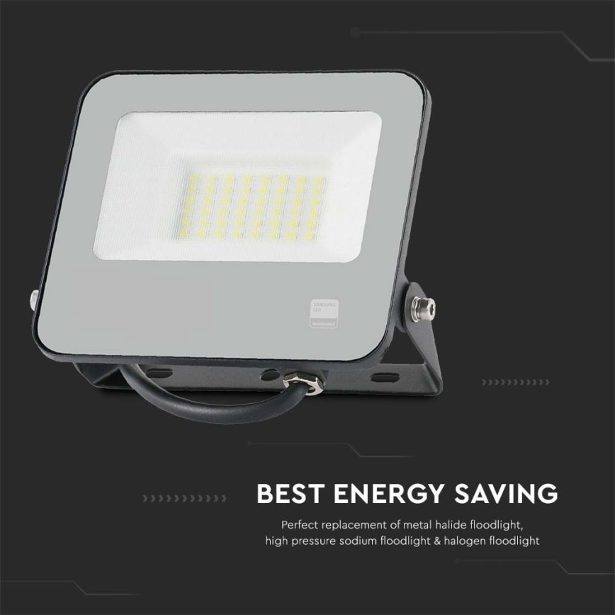 LED-Strahler SAMSUNG CHIP LED/30W/230V 4000K IP65 schwarz