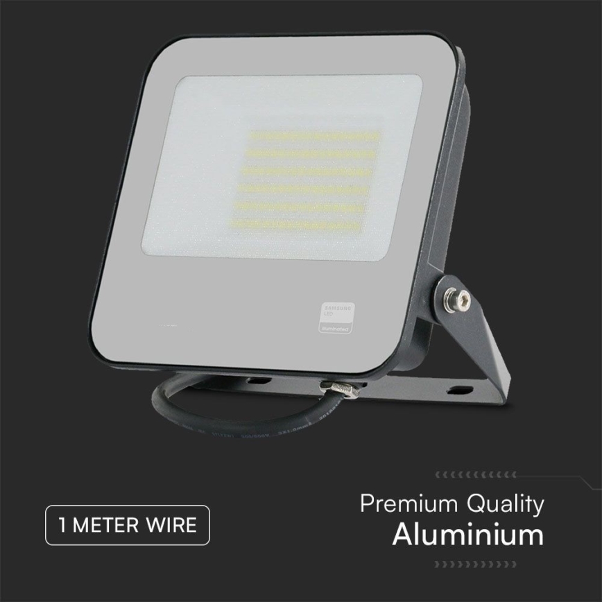 LED-Strahler SAMSUNG CHIP LED/50W/230V 6500K IP65 schwarz