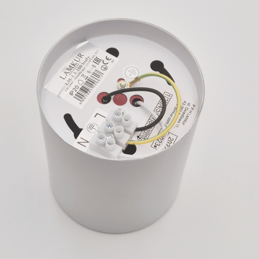 LED-Strahler TACO 1xE27/15W/230V weiß