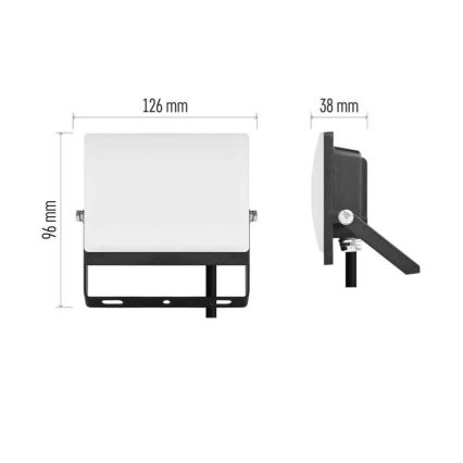 LED-Strahler TAMBO EVO, 20 W, 230 V, 4000 K, IP65, schwarz