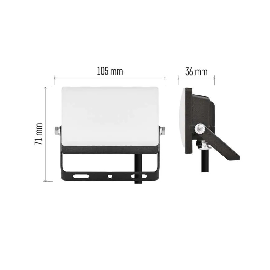 LED-Strahler TAMBO EVO LED/10W/230V 4000K IP65 schwarz