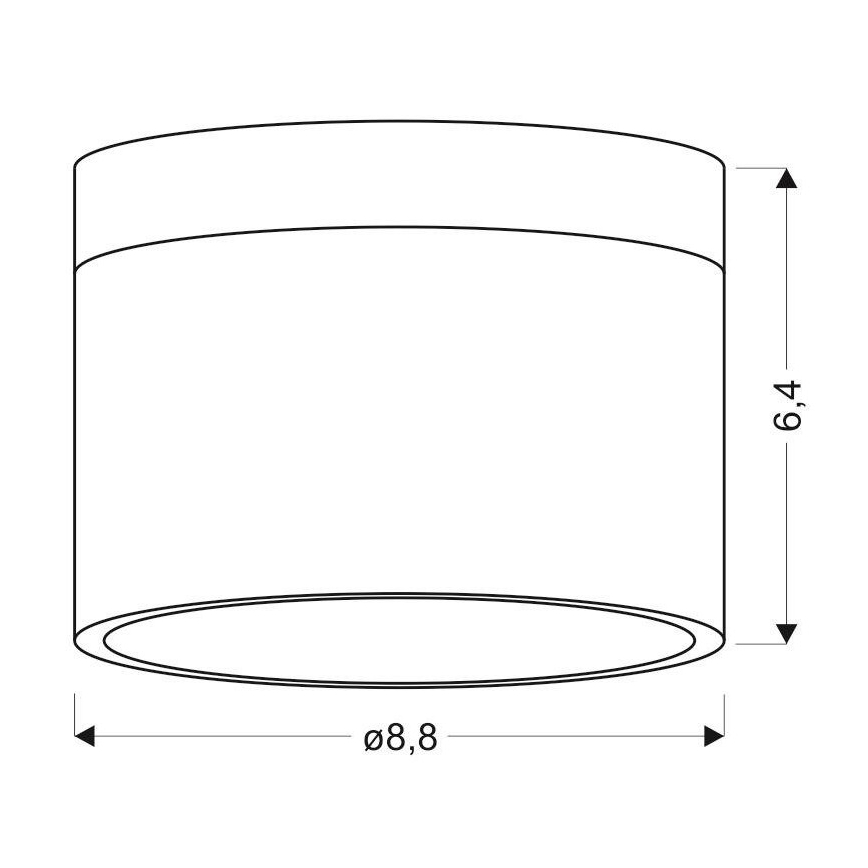 LED-Strahler TUBA LED/9W/230V weiß/schwarz